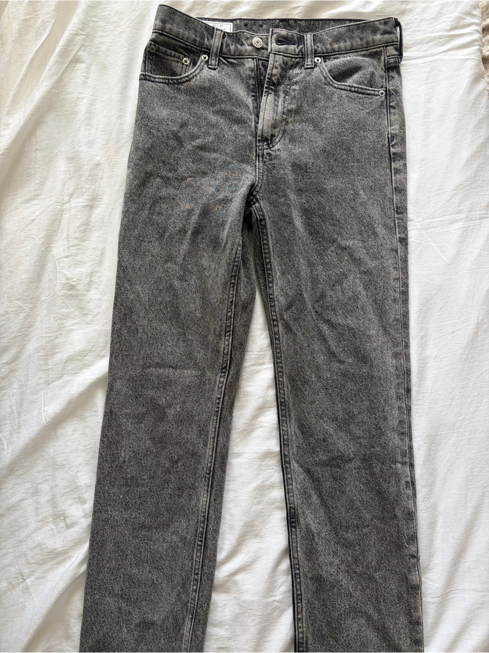 GAP Men's Black-Grey Slim Straight Jeans